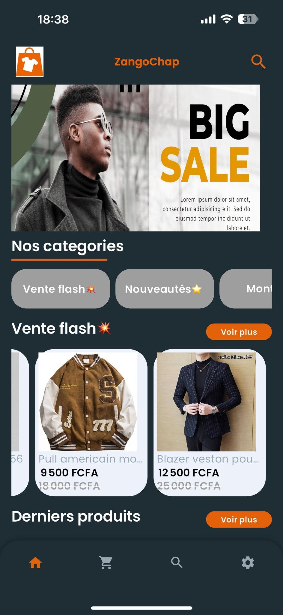 Page produit Zangochap